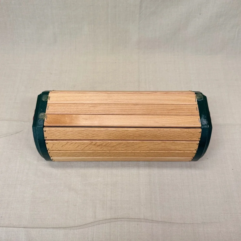Vintage Heart Apple Wood Catchall Tray Entryway Organizer Cottage Decor